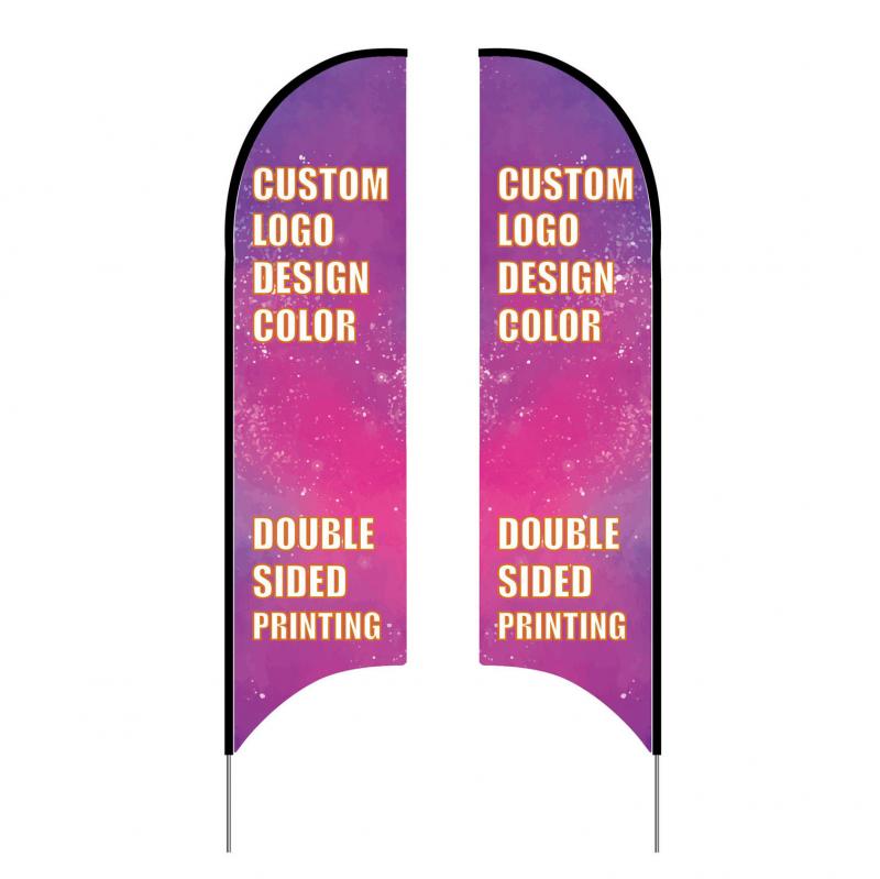 Custom Double Side Feather Flags